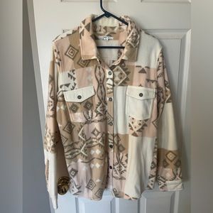 O’Neill brand fleece Aztec shacket-XL NWT